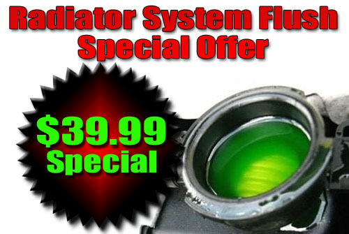 39.99 Radiator Flush Special Offer